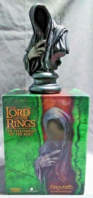 Sideshow Weta Collectables Lord Of The Rings Ringwraith 1/4 Scale Polystone Bust