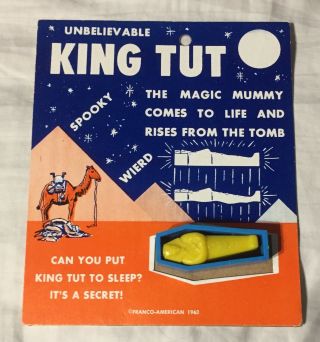 King Tut Magic Mummy Franco American Novelty 1962 Vintage Trick Ancient Egyptian