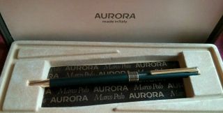 Aurora Marco Polo Vintage Ballpoint Pen Made In Italy 1990 