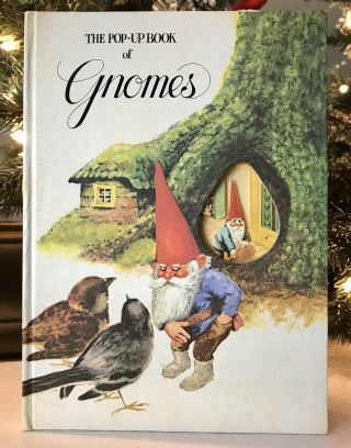 Cute Vintage 1979 Abrams The Pop - Up Book Of Gnomes All Parts Work