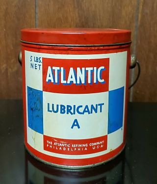 Vintage Atlantic Refining Company Lubricant A 5lb.  Can.