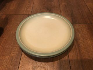 2 - Rare Vintage Heath Ceramic Platters 11 1/4 " - Green Rim/brown