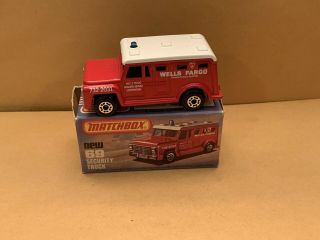 Matchbox Superfast No.  69 Armored Truck Phone Number On Fender 732 2031 Boxed