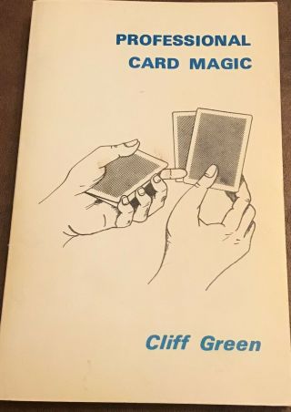 Professional Card Magic By Cliff Green 1961 First Edition