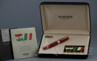 Fountain Pen Aurora Limited Edition Bicentenario Del Tricolore Red 0060/1997 M
