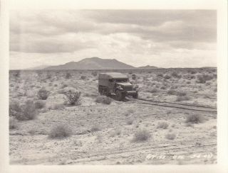 Wwii Photo M3 Halftrack In Desert At Camp Seeley 1943 California 12