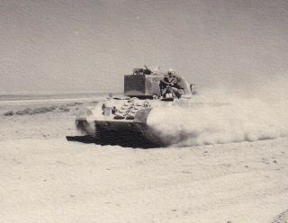 Wwii Photo T23 Prototype Tank In Desert Camp Seeley 1943 California 32