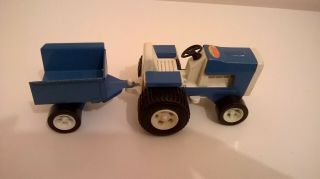Vintage Tonka Farm Tractor/Trailer and Digger 2