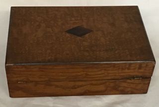 Anique English / Victorian Veneered Sloped Box Lap / Folding Desk 2