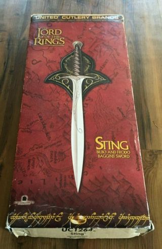 Lord Of The Rings - Sting Sword - Uc1264 - United Cutlery - Collectable - Licensed