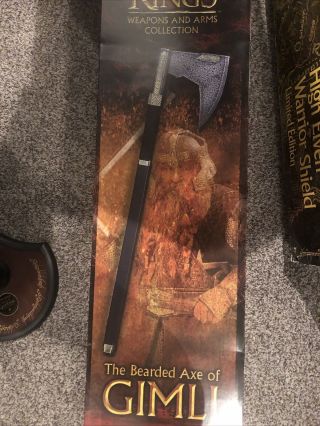 Bearded Axe Of Gimli Uc2628 - United Cutlery Lord Of The Rings