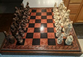Vintage 1988 Lord Of The Rings Chess Set By Tolkien - Lotr The Hobbit
