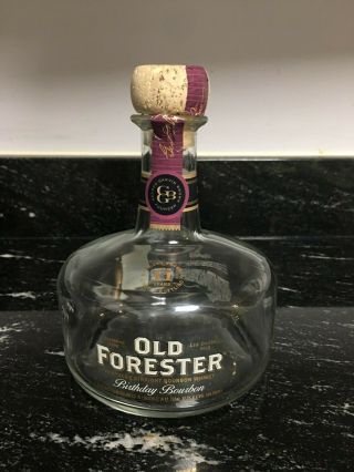 Old Forester Birthday Bourbon 2019 " Empty Bottle " Very Sought After Bourbon
