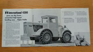 International Harvester 4300 Four - Wheel Drive Tractor Brochure