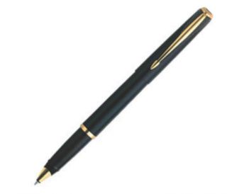 Parker Inflection Rollerball Pen Black Lacquer & Gold Trim