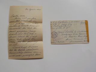 Wwii Letter 1944 326th Glider Infantry Orleans Louisiana Red Cross Ww Ii Ww2