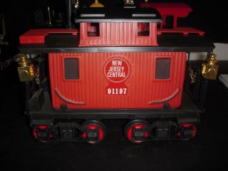 Jim Beam Large Train Decanter Red Caboose Car Jersey Western Railway Empty