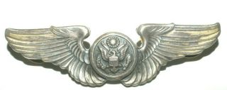 U.  S.  3 " U.  S.  Pilot Wings Wwii Marked Lgb And Sterling With Sterling Clutch Backs