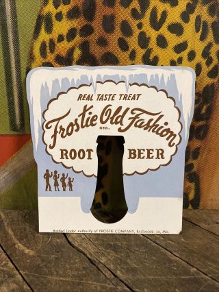 Vintage Frostie Root Beer Bottle Topper Sign Coca Cola 7up Pepsi Orange Crush Dp