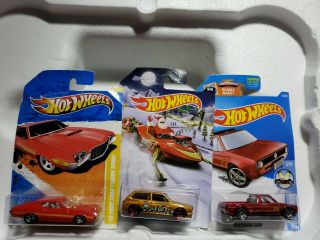 Hot Wheels Volkswagen Caddy Red Truck Hw Showroom 2016 Nos Nib 3/10 And Others