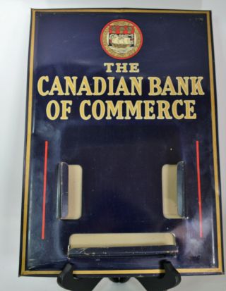 Vintage Canadian Imperial Bank of Commerce Metal Perpetual Calendar 2