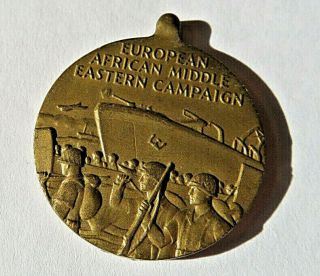 Vintage Wwii American Campaign Service Military Medal Usa Ww2 Military Pin