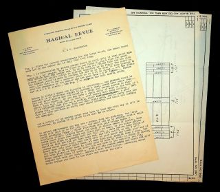 Vintage Magical Revue Build Plan G & M Suspension Blueprint Magic Magician