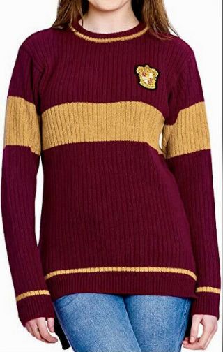 Universal Studios Harry Potter Gryffindor Quidditch Lambs Wool Sweater Small