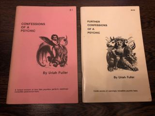 Confessions And Further Confessions Of A Psychic Uriah Fuller 1975 Magic Books
