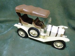 Jim Beam Whiskey Decanter 1907 Thomas Touring Car With Canopy,  Post Card