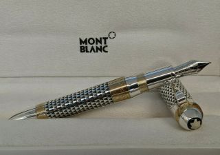 Montblanc Poa Max Von Oppenheim Sterling Silver 925 Limited Edition Fountain Pen