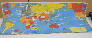 1942 Ww2 - War Map Dated Events Greenfield Electric Co.  - Us Ship