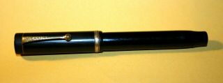 Early Parker Fountain Pen Black Pat.  5 - 16 5 1/2 " Long No Plunger Nr