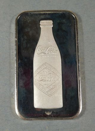 75th Anniversary Silver Coca Cola Bar - Nashville,  Tn - 1 Ounce Pure Silver