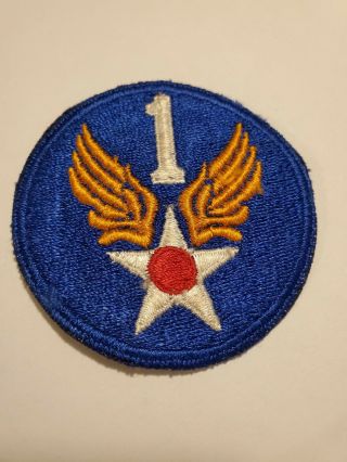 Wwii Ww2 U.  S.  Army Air Force 1st Air Force Patch Authentic