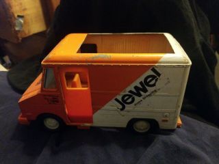 Jewel Tea Nylint Delivery Truck Shopping Service Orange White Vintage