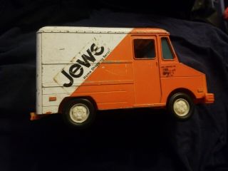 Jewel Tea nylint Delivery Truck Shopping Service Orange White Vintage 3