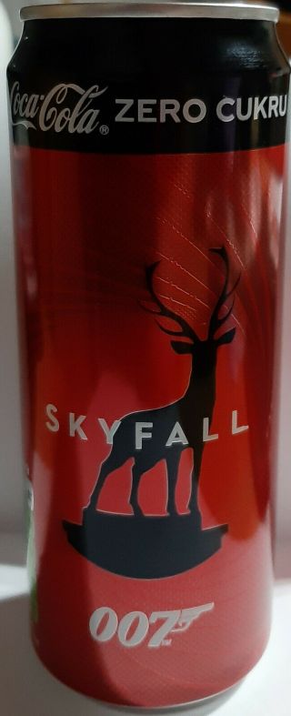 Coca - Cola Skyfall James Bond 007 Nie Czas Umierać Casino Royal 3x5 Empty Cans