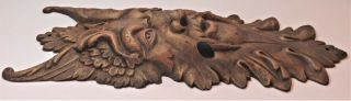The Green Man Spirit Of The Forest Large 21 " Cast Metal Figural Wall Mount Mask