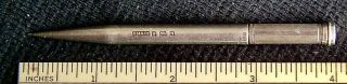 Vintage Sampson - Mordan " Everpoint " Silver Mechanical Pencil Pat.  179005; Ca1930