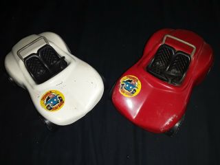 Vintage Tonka Toys Pressed Steel Red And White Fun Beach Buggy