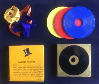 Vintage Magic Trick Rainbow Records: Remco 1975 Like Silk Serenade Color Change