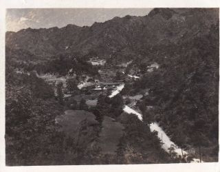 Orig Wwii Photo Chinese Mountain Estate Hanchung (hanzhong) China 1944 Cbi 55