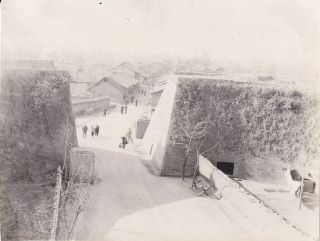 Wwii Snapshot Photo City Wall Of Hanchung (hanzhong) China 1944 Cbi 2