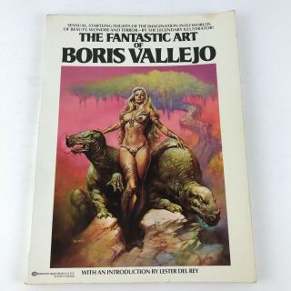 The Fantastic Art Of Boris Vallejo Paperback Sensual Terror Illustrated 1978