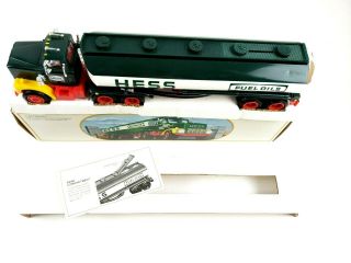 1984 Hess Toy Tanker Truck Bank With Inserts
