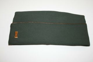 Wwii Us Army 2nd Lt Officer Gold & Black Piped Garrison Cap -,  Size 7
