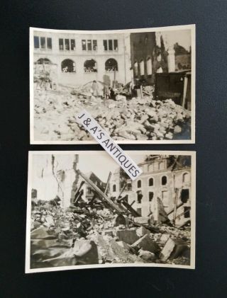 1945 Wwii Military Photos Of Destruction In Erlangen,  Germany Taken By U.  S.  Waac