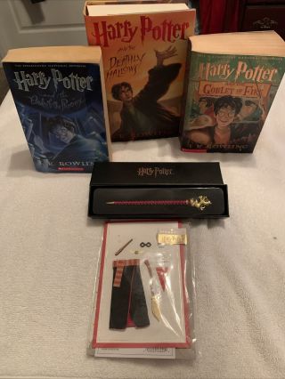 3 Harry Potter Books First Print And A Harry Potter Pen And A Birthday Card