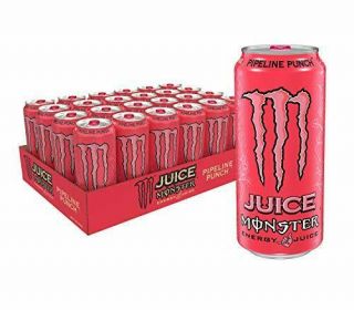 Monster Energy Juice,  Pipeline Punch,  16 Fl Oz (pack Of 24)